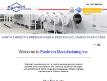 Tablet Screenshot of eastmanmanufacturing.com